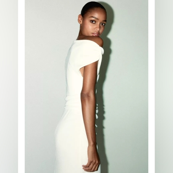 Zara Asymmetric Midi Dress - Picture 3 of 10